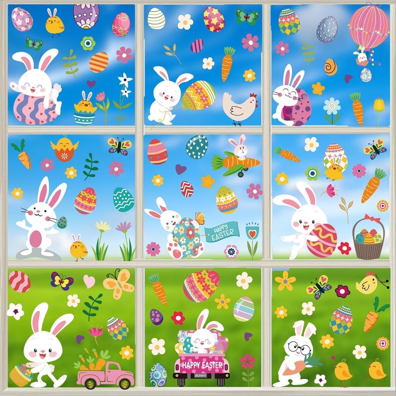 i-Beeboo Easter Window Clings Decorations for Glass Window Stickers Decal - Image 2